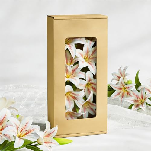 18 Artificial Lily Flowers with 12 Heads Fully Bloomed Lilies and 6 Buds, Short Stem Tiger Lily Fake Flowers for Wedding Bouquet Home Party Hotel Office Floral Arrangements (Champagne Gold) - color: Champange God