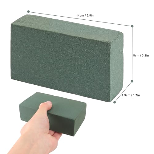IHDYPPEW 30 PCS Green Floral Foam Blocks, 5.5"L x 3.1"W x 1.7"H Floral Foam for Flower Arrangements, Dry and Wet Florist Foam for Flowers, Flower Foam Bricks for Flowers Business, Outdoor, Weddings - size: 30 PCS 5.5 x 3.1 x 1.7 inch