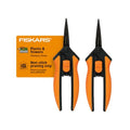 Fiskars 6" Pruning Scissors (2-Pack) for Flowers, Buds, Weeds and Small Plants, Garden Snips with Resin Resistant Nonstick Stainless Steel Blades, Gardening Trimmers with Comfortable Handle - style: Non-Stick Snips (2-Pack)