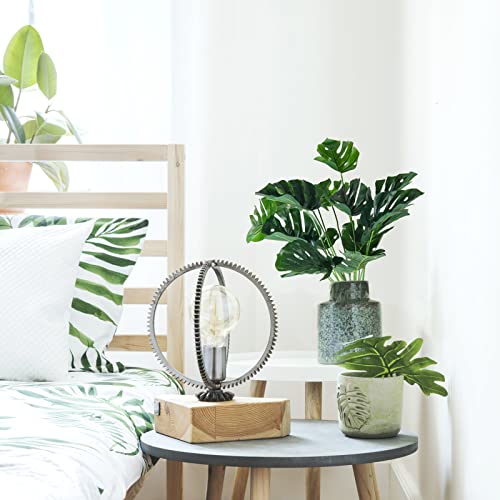 RECUTMS Artificial Palm Tree Leave Plants Faux Large Tropical Monstera Turtle Leaf Indoor Outdoor UV Resistant Fake Plant Greenery Hawaiian Luau Jungle Beach Party Home Garden Spring Summer Decoration - color: Palm Plants Tree
