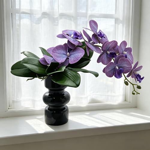 M2cbridge Artificial Green Orchid Leaves Phalaenopsis Stems Real Touch for Flowers Arrangements Pot Decor(10",6pcs) - color: 10",6pcs