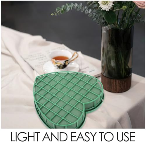 STOBOK Wedding Car Floral Mud Plate with Suction Cup DIY Flower Mud Base for Floral Arrangement Lightweight Leak-Proof Crafting Foam for Wedding Party Decoration Small Size 7.87X7.48X1.69In - size: 21X20X3CM