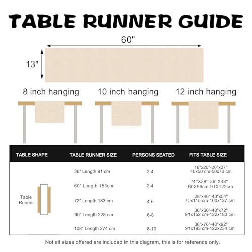 Viking Tree of Life Pagan Dining Table Runner, Vintage Black Gold Raven Birds Celtic Style Nordic Medieval Burlap Kitchen Decoration, Retro Indoor Outdoor Home Decor Party Supply 13 x 60 Inches - color: Viking Tree, size: Table Runner 13''X60''