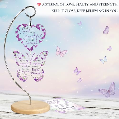 Retirement Gift for Woman 2026 - First Christmas Retirement Gifts - Coworker Leaving, Goodbye Gift, Farewell Gifts for Coworkers, Boss, Employee, Teacher, Nurse, Woman, Friends, Mom, Grandma - color: 13 - Retirement Butterfly