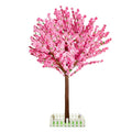 7FT Artificial Cherry Blossom Tree - Pink Flowers Indoor/Outdoor Decor for Wedding Party Home Christmas - Handmade Faux Tree with Wood Trunk