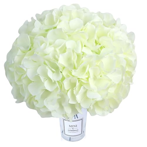 AVIVIHO 60 PCS Cream Hydrangea Artificial Flowers Bulk Fake Flowers Hydrangea Silk Flowers with Stems for Wedding Party Home Decor Table Centerpieces Florals Bouquets Arch Festival Decoration - color: Cream White, size: 60PCS