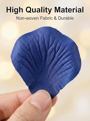 1000 Pcs Artificial Fake Rose Petals,Flower Petals for Romantic Night, Engagement, Party, Wedding, Event Flower Decorations, in Bulk(Blue) - color: Blue, size: 1000Pcs