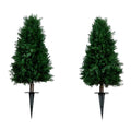 Nearly Natural 2.5ft. UV Resistant Artificial Cedar Plant with Integrated Ground Stake (Indoor/Outdoor) - Set of 2 - size: 2.5ft.