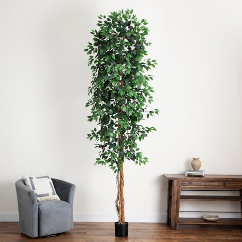 Nearly Natural 10ft. Artificial Ficus Tree - size: 10ft, style: Tree in Pot