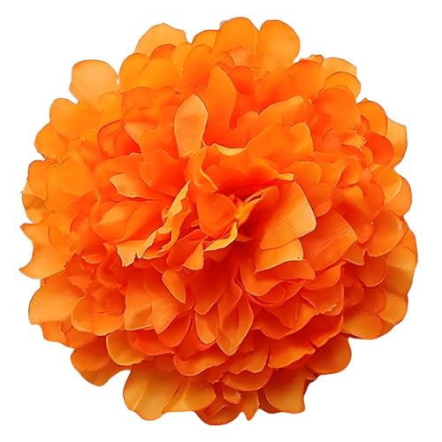 20 Pcs Oange Peony Artificial Flowers 7.8" Real Touch Big Faux Peonies Fake Flower Heads for Wedding Bridal Bouquet,Table Centerpieces, Home Decor - color: Oange