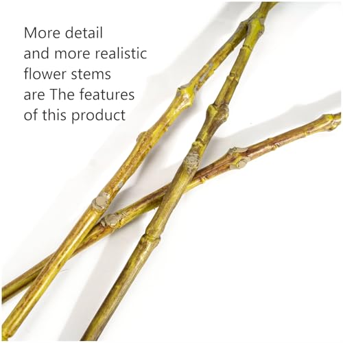 5pcs 18.5 inch Realistic Fake White Flowers Artificial Silk Hydrangea Flowers Artificial Flowers Faux Hydrangea Stems for Bouquets Home Outdoor Wedding Party Centerpieces Decor (Cream White) - color: Cream-white