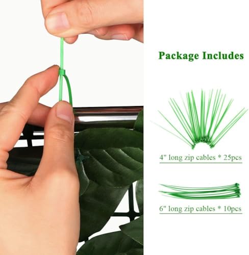 Artificial Ivy Privacy Fence Wall Screen, Artificial Hedges Fence and Faux Ivy Vine Leaf Decoration for Outdoor Garden Decor (20x120 in)