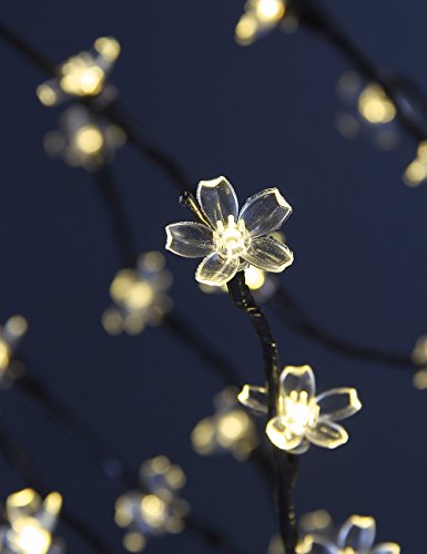 LIGHTSHARE 6.5 feet 208L LED Lighted Cherry Blossom Tree, Warm White, Decorate Home Garden, Spring, Summer, Wedding, Birthday, Christmas Holiday, Party, for Indoor and Outdoor Use - style: 6FT Warm White