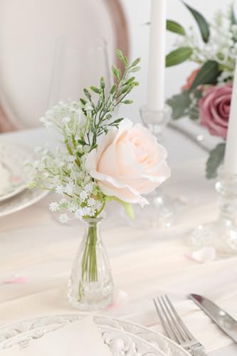 rongflower Babys Breath Artificial Flowers,30 Pcs White Gypsophila Greenery Sprays,Real Touch Flowers for Wedding Bouquets Centerpieces Floral Arrangements and Decorations - color: White