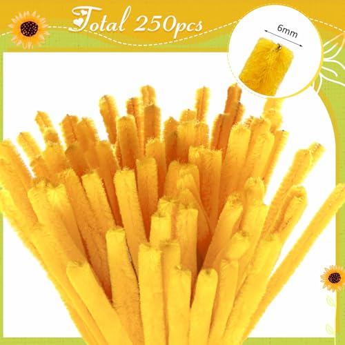Peryiter 371 Pcs Pipe Cleaners Flowers Kit, Pipe Cleaners Chenille Stems Bulk with Floral Wire Gardening Tape Stamen, Fluffy Limpiapipas para Flores for DIY Mother's Day Decor(Orange) - color: Orange