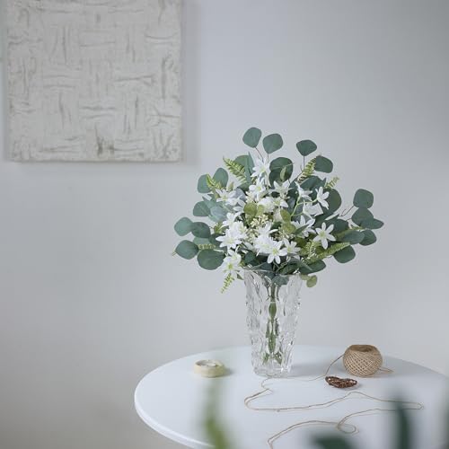 VIERENA Artificial Greenery Stems Box Set(Pack of 65pcs) with 8 Kinds of Faux Plants and Fake Flowers for DIY Wedding Bouquet Table Centerpieces and Floral Arrangement (Beige&Dusty Green) - color: Beige&dusty Green