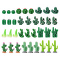 36 Pcs Mini Resin Cactus, Miniature Resin Cactus Figurines 12 Styles Cute Small Artificial Green Cactus Succulent Plants for Garden Flower Pot Bonsai Tiny Micro Landscape Decors