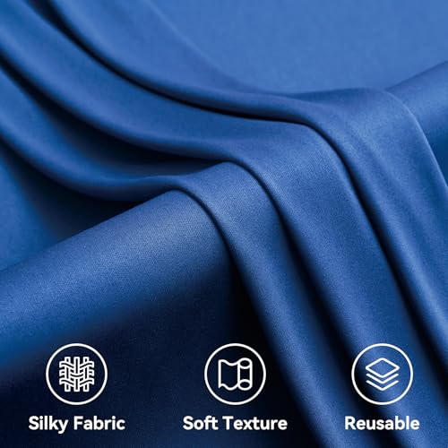 10x12 ft Royal Blue Backdrop Curtain Panels for Wedding Parties, Wrinkle Free Polyester Photo Backdrop Drapes 12 ft Long Back Drop Cloth for Birthday Photography Background Party Backdrop - color: Royal Blue, size: 5ft(W)x12ft(H)_2 Panels