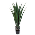 Pure Garden Giant Agave Fake Plant - 52-Inch Faux Succulent with Pot - Modern Artificial Trees for Home Decor Indoor and Outdoor Blend Southwestern Style
