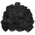 JHFGJGH 500 Pcs Exquisite Black Rose Petals, Emulation Silk Rose Petals, Artificial Flower Petals for Romantic Nights, Weddings, Events, and Valentine's Day Deco (Black) - color: Black