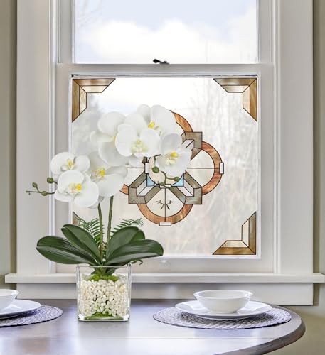 White Orchids Artificial Flowers 16.1" Faux Orchids Plant in Pot Fake Flower Arrangements with Glass Vases Small White Centerpieces for Kitchen Dining Room Tables Bathroom Nightstand Shelf Desk Decor - color: White Orchid &White Stones