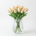 30 pcs Real-Touch Artificial Tulip Flowers Home Wedding Party Decor (Champagne) - color: Champagne