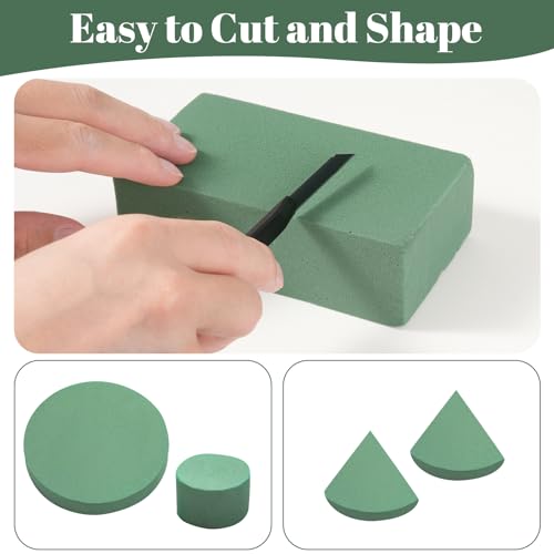 Floral Foam Bulk 30Pcs Green Flower Foam Blocks Wet Dry Foam | High Density Floral Foam for Stable Flower Arrangement, Strong Fixing Ability, Ideal for Wedding Party and Decoration Use - color: green