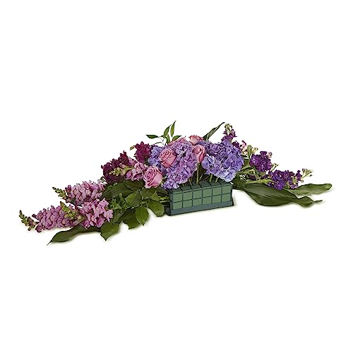 FloraCraft Floral Cage Arranger with Floral WetFōM 3.75 Inch x 7 Inch x 12.75 Inch Green - size: 12.72 x 7 x 3.75"