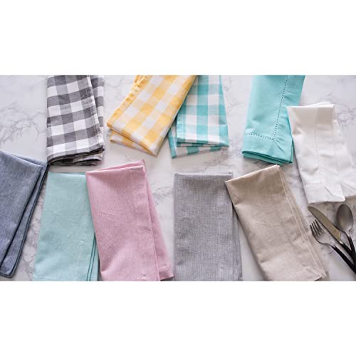 DII Chambray Kitchen, Tabletop Collection, Stone, Napkin Set - color: Stone, size: 20" x 20" (Set of 6)