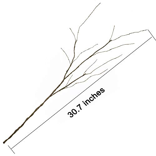 FeiLix 5PCS Artificial Curly Willow Branches, Decorative Dry Twigs, 30.7 Inches Fake Bendable Sticks Vintage Vines Stems DIY Craft Vases Artificial Flowers Garden Hotel Office Home Farmhouse Decor