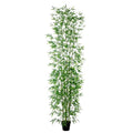 Nearly Natural 12ft. Artificial Green Bamboo Tree - size: 12ft