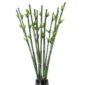 6 Pcs Artificial Bamboo Branches, 37" Long Stem Tree Stem Green Fake Bamboo Sticks Faux Greenery Plants Artificial Floral Arrangement for Office Living Room Party Home Decoration