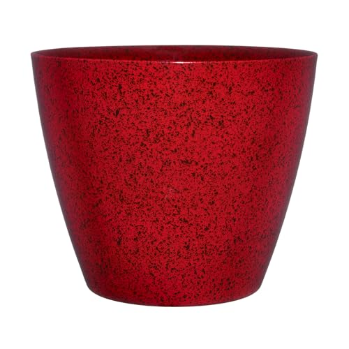 Classic Home and Garden by Growscape Vogue Planter Pots (8” Lava Red) - color: Lava Red