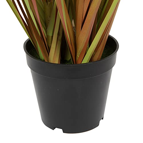 Vickerman Everyday 36" Artificial Mixed Brown Grass with Black Plastic Pot - Faux Grass Plant Decor - Home Or Office Indoor Greenery Accent - size: 36 in