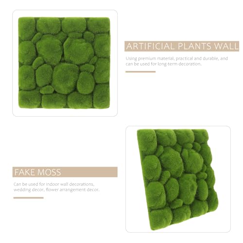 FOMIYES Artificial Moss Mat Wall Moss Panel DIY Synthetic Turf Landscape Artificial Grass Mats Lawn Carpet Wall Background Decor for Wedding Home Backyard Patio Balcony Decor