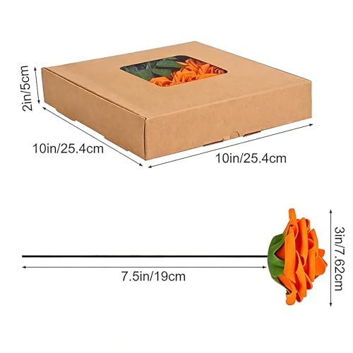 30pcs Real Looking Orange Foam Artificial Roses with Stems, Fake Rose Flowers for DIY Wedding Bouquets Bridal Shower Centerpieces Home Party Tables Valentine's Day Mother's Day Decor Gift - color: 30pcs Orange