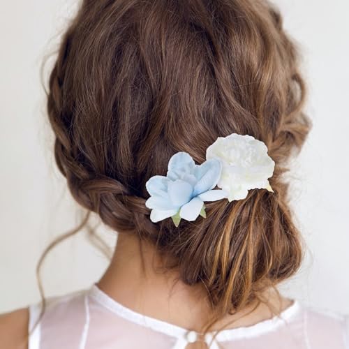 21pcs Artificial Peony Flower Heads Small Fake Flowers Silk Simulation Craft Decorations for DIY Wedding Party Home Décor