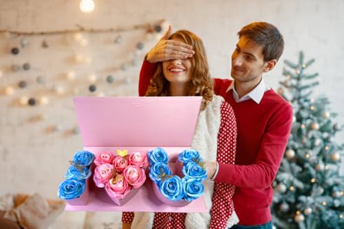 Valentines Day I Love You Box Flower Gift Box Heart Shaped Empty Cardboard Fillable Gift Box Flower Letter Box Chocolate Strawberry Candy Jewelry Package for Luxury Style Flower Arrangements Birthday - color: Pink
