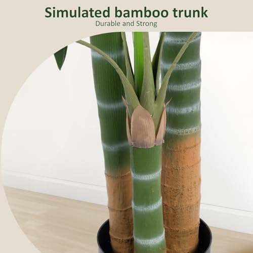 Artificial Palm Tree, Tall Tropical Palm Tree Faux Palm Plant for Indoor Outdoor Office House Living Room Home Decor - color: Golden Cane Palm, size: 6ft