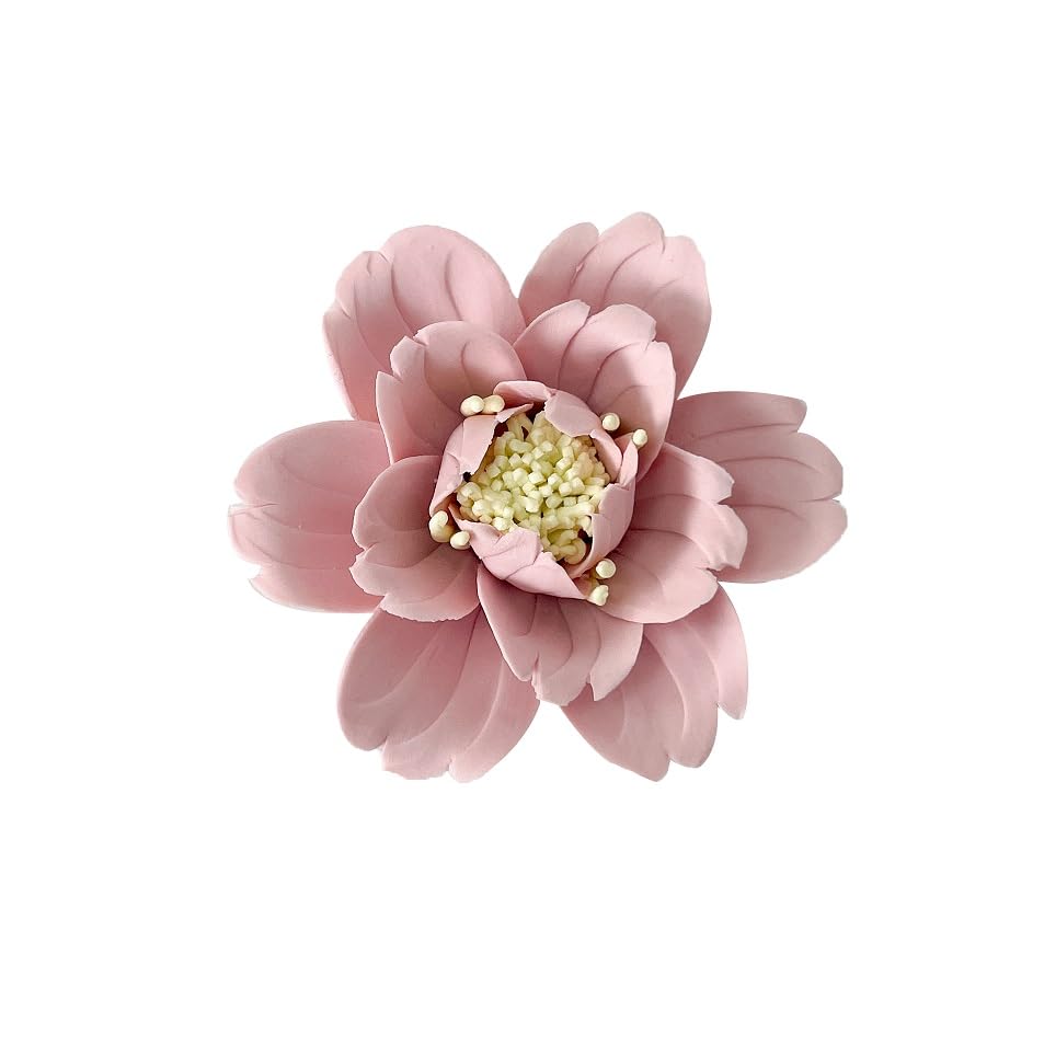 Ceramic Flower Wall Art, Artificial Flower Wall Sculpture，Handcrafted 3D Hanging Porcelain Flowers ,3D Wall Hanging Decor ,Porcelain Flower Wall Décor for Home，Hallway，Kitchen，Office (Pink，Peony, 2.76") - color: Pink，Peony, size: 2.76"