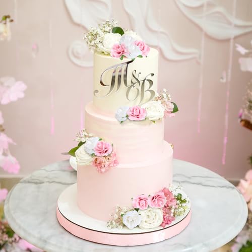 Yinsun 50pcs Mini Roses Artificial Flower Heads, 1.6” Small Silk Fake Rose for DIY Wedding Bridal Shower Baby Shower Party Decoration (Pink and White) - color: Pink and White, size: 1.57 Inch