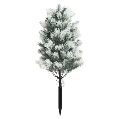 Artificial Cedar Topiary Tree, UV Rated, 21.6 Inch, Indoor Outdoor Plant with Ground Spike for Front Porch, Door, Office, Garden Decor (B, One Size) - color: B