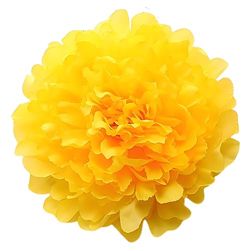 20 Pcs Yellow Peony Artificial Flowers 7.8" Real Touch Big Faux Peonies Fake Flower Heads for Wedding Bridal Bouquet,Table Centerpieces, Home Decor - color: Yellow
