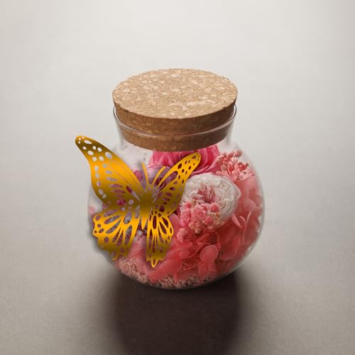 NATROSES Christmas Birthday Gifts for Women - Handmade Preserved Flowers Wish Bottle for Valentine's Day, Mother's Day, Anniversary, Home Decor (Sweet Pink) - color: Sweet Pink