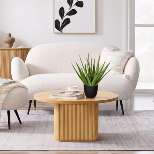 GnFlus Fake Succulent Aloe Vera Plants 13.4 Inch Large Artificial Succulents with Black Pot Faux Aloe Potted Plant for Desk Modern Home Office Bedroom Living Room Table Shelf Decor - color: Black-13.4"