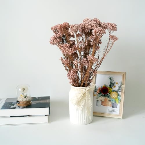 Natural Preserved Millet Flowers Dried Bouquet Flowers and Plants Arrangements for Home and Wedding Decoration (Sunglow Pink) - color: Sunglow Pink