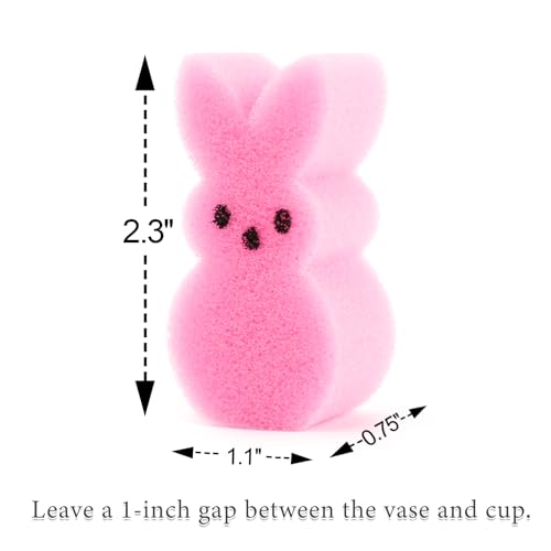 ORIENTAL CHERRY Easter Decorations - Easter Peeps Bunnies Vase Filler Set, Spring Decor Home Indoor Decoration Centerpieces for Tables - style: 45 Peeps Bunnies