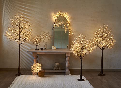 LITBLOOM Lighted Baby Breath Tree Plug in 5FT 126 Lights, Faux Plant Tree with Lights for Wedding Birthday Party Decoration Inside Outside - style: 5FT Baby's Breath