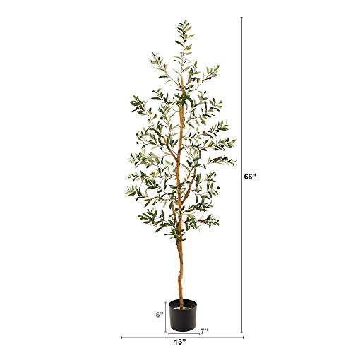 Nearly Natural 5.5ft. Olive Artificial Tree - size: 5ft 6in