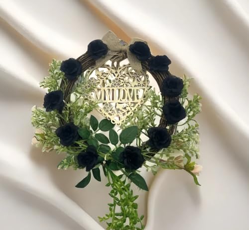 100 Pcs Mini Black Roses Artificial Flowers Bulk, 1.9" Small Silk Fake Roses Flower Heads for Decoration, Wedding Centerpieces Bridal Shower Party Home Decor,DIY Crafts (Black) - color: Black